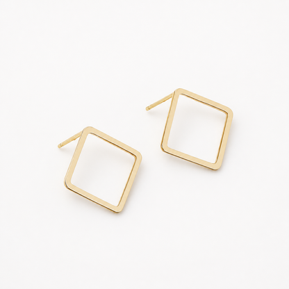 Square Stud Earrings