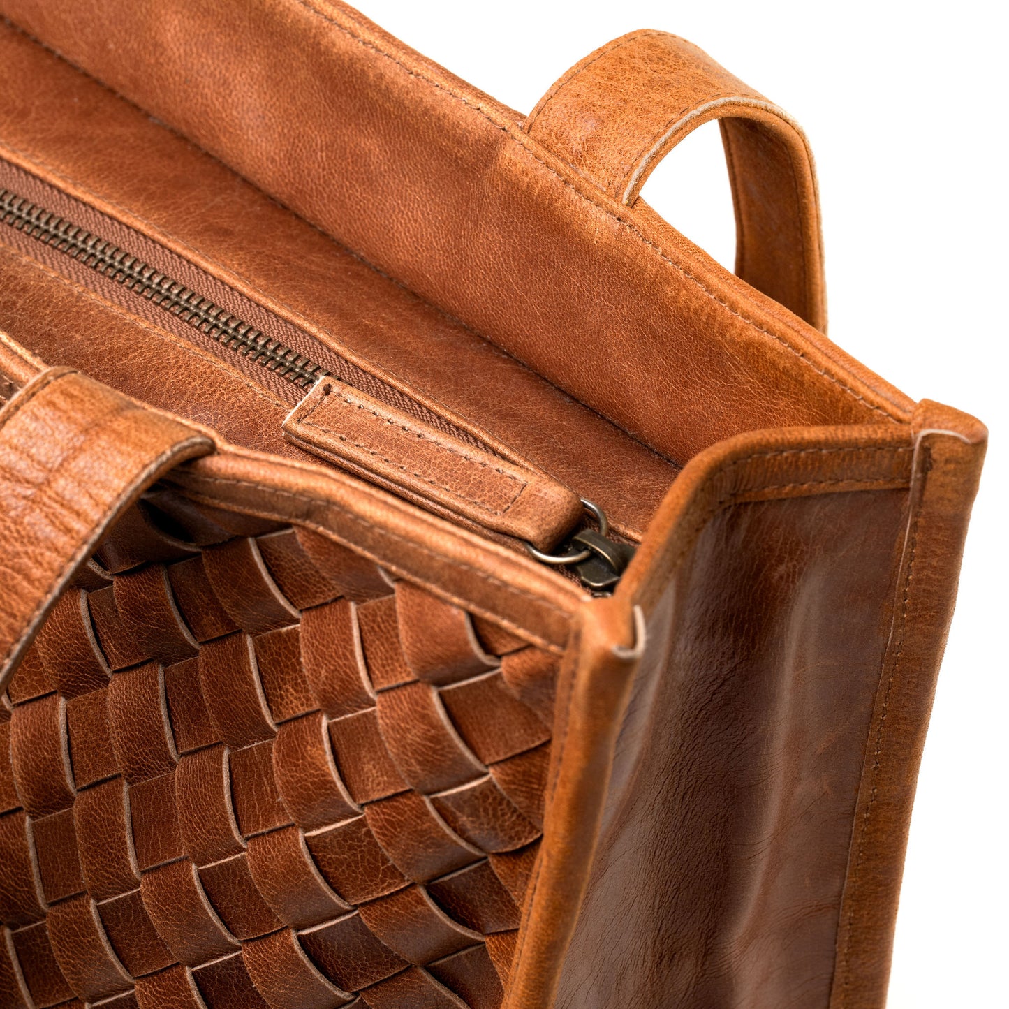 Abigail Large Tote- Tan