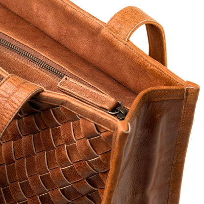 Abigail Large Tote- Tan