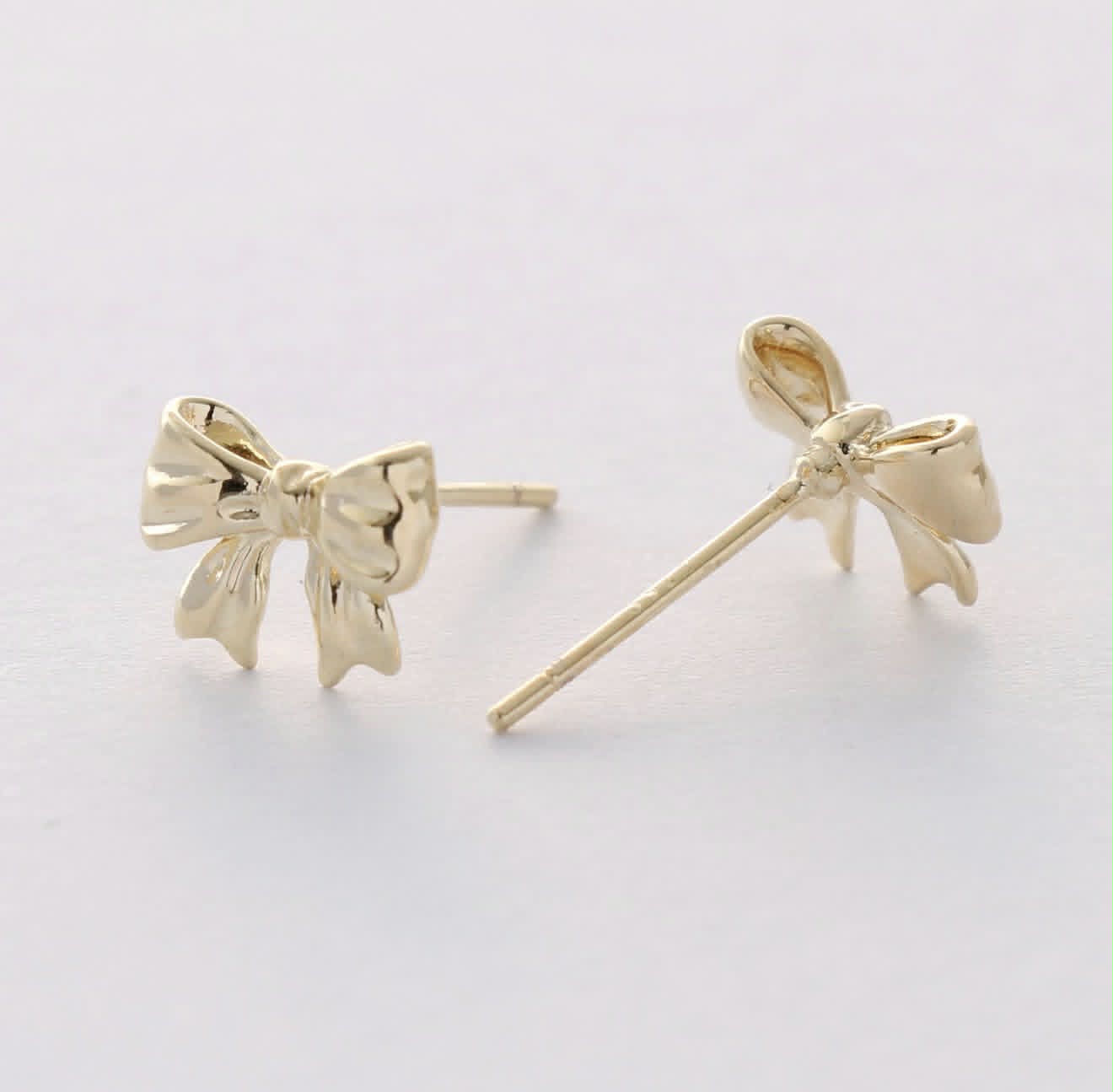 Chunky Bow Stud Earrings