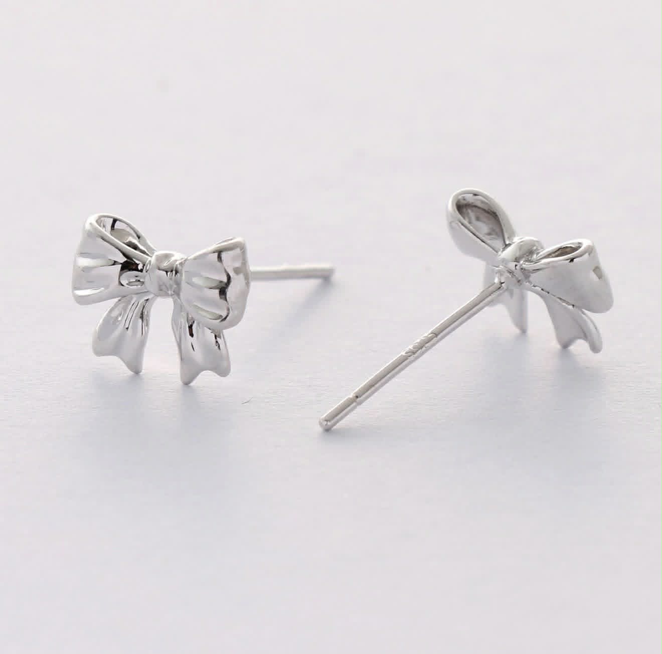 Chunky Bow Stud Earrings