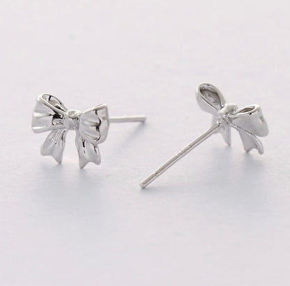 Chunky Bow Stud Earrings