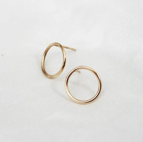Circle Stud Earrings
