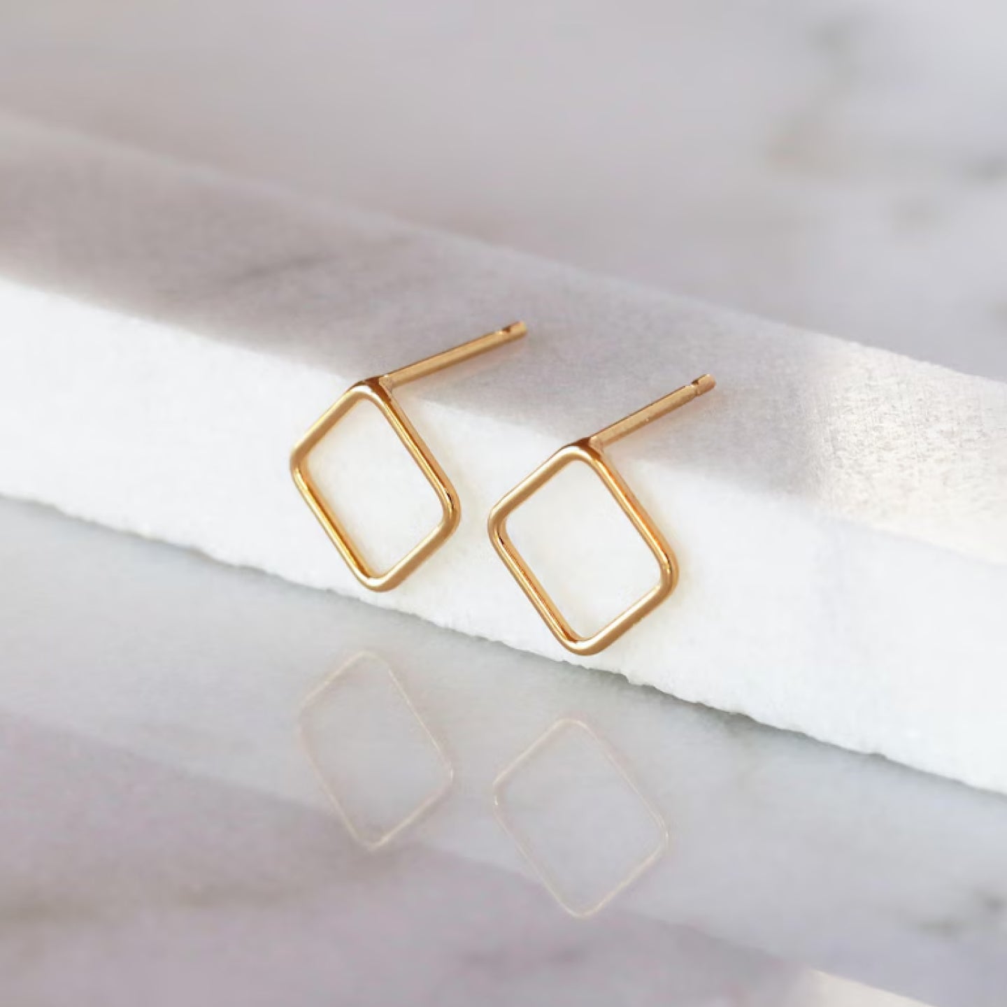 Square Stud Earrings