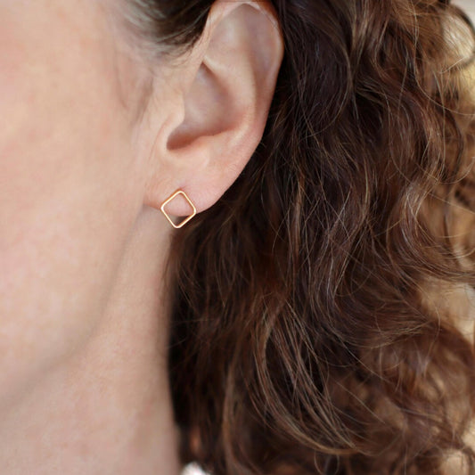 Square Stud Earrings